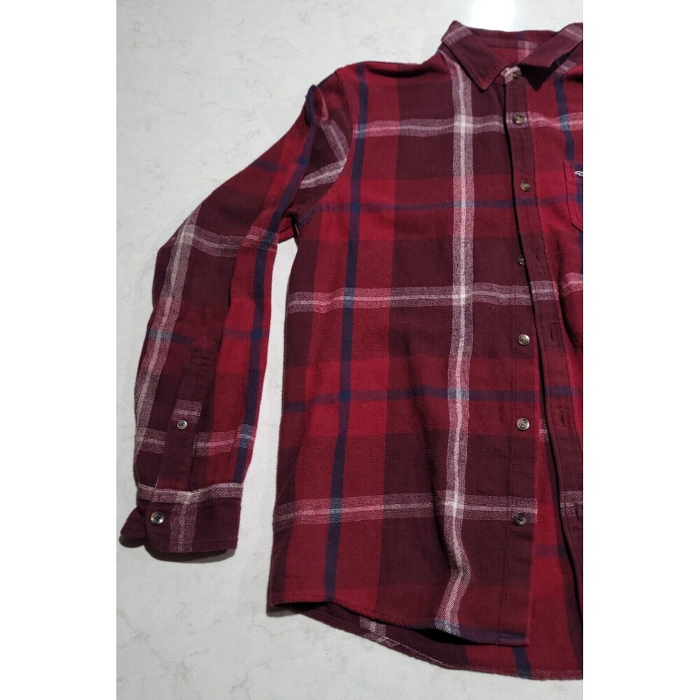 Hollister Flannel Plaid Checkered Shirt Mens Large Red Blue White NWOT - Picture 7 of 9